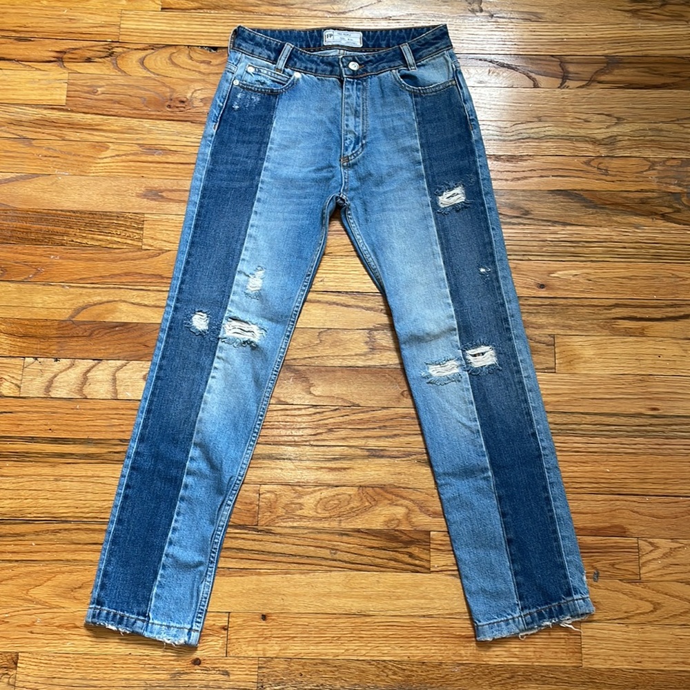 NEVER WORN Free People Patchwork Jeans - size 24